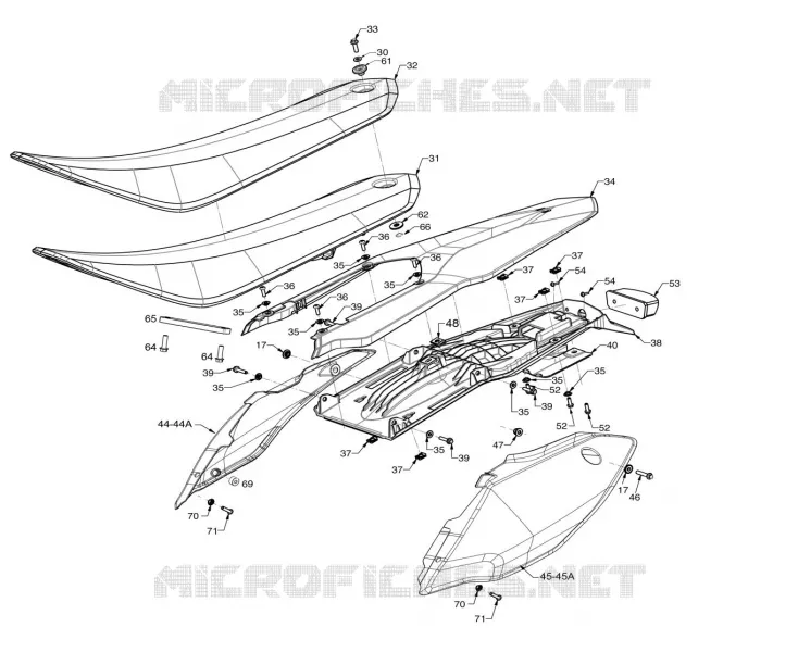 ASIENTO / PLASTICO TRASERA