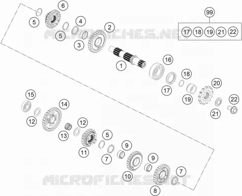 CAJA DE CAMBIOS - EJE SECUNDARIO