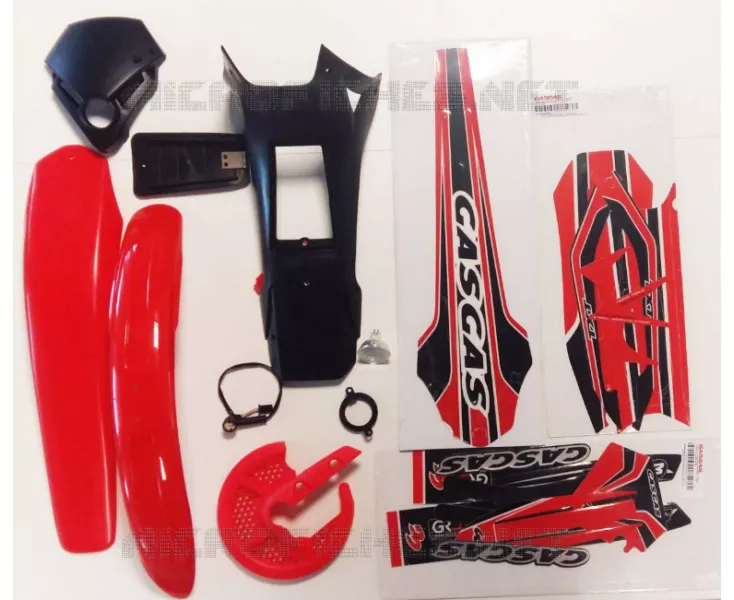 KIT PLASTICOS ROJO TXT PRO 2002-2010