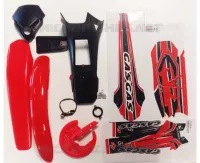 KIT PLASTICOS ROJO TXT PRO 2002-2010