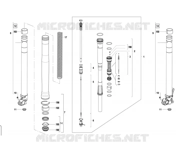HORQUILLA 48MM PARTES
